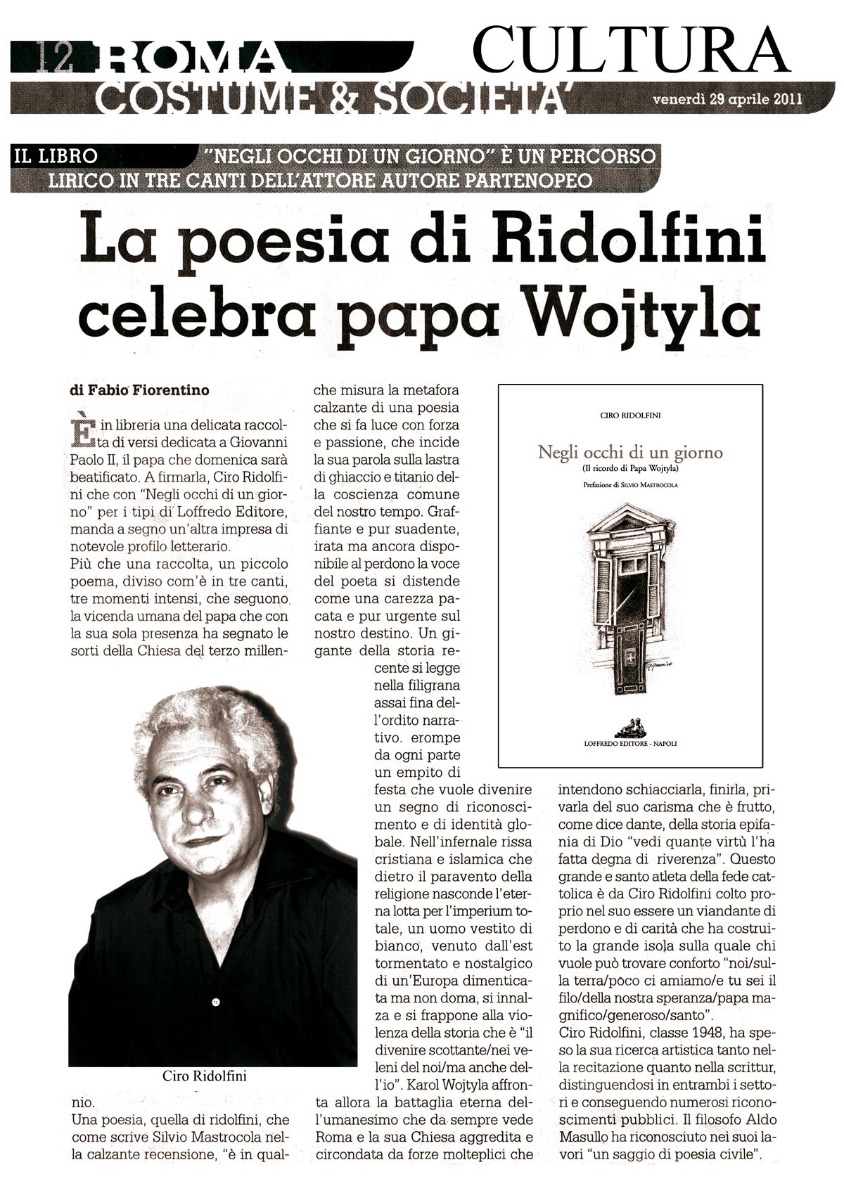 La poesia di Ridolfini celebra papa Wojtyla
